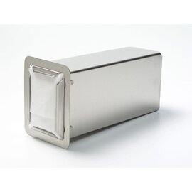 napkin dispenser stainless steel | 290 mm x 90 mm H 124 mm product photo