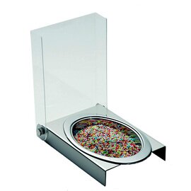 crumble box 680 with lid stainless steel plastic acrylic glass with bowl rectangular L 260 mm W 170 mm H 240 mm product photo