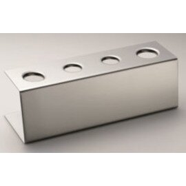 Stand 3 Holes Square Stainless Steel Rectangle New Ice Cream Cone Holder 