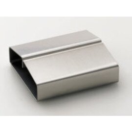 menu card holder 407 • stainless steel rectangular L 80 mm x 75 mm H 30 mm product photo