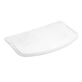 cream scraper | dough scraper plastic flexibel white | 137 mm x 86 mm product photo