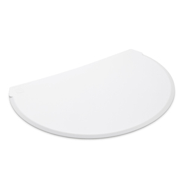 cauldron scraper | dough scraper plastic flexibel white | 160 mm x 120 mm product photo