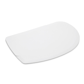 dough scraper plastic asymmetrical flexibel white | 120 mm x 86 mm product photo