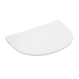 cream scraper | dough scraper plastic flexibel white | 120 mm x 88 mm product photo