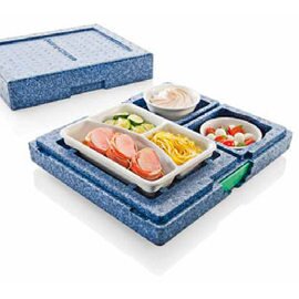 thermal container Dinner Champion II blue  | 430 mm  x 325 mm  H 115 mm product photo