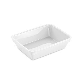 meal tray PREMIUM 1200 ml porcelain white not sectioned  L 235 mm  B 175 mm  H 60 mm product photo