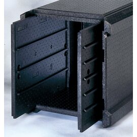box COMBI UNIVERSAL black | 3|5 slots 125 l  | 700 mm  x 580 mm  H 620 mm product photo