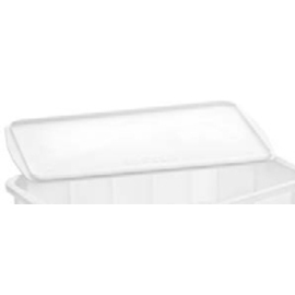 Lid with stacking rim, white, PS, for Art. 969369, 969370, 969371 product photo