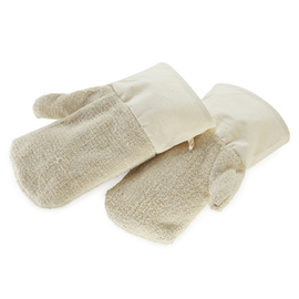 Baking Gloves cotton natural white with cuff 1 pair 310 mm x 140 mm product photo