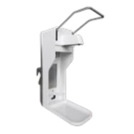 disinfectant dispenser | soap dispenser with arm lever white suitable for serving trolley with drip tray product photo