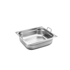 GN container GN 2/3 x 100 mm stainless steel | drop handles product photo