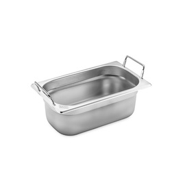 GN container GN 1/4 x 100 mm stainless steel | drop handles product photo