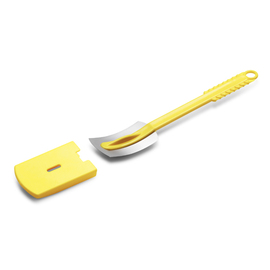 dough carving knife yellow | double blade wide product photo