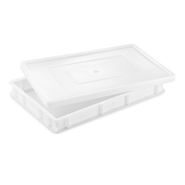 pizza bale box | stacking container white 14 ltr | 600 mm x 400 mm H 70 mm product photo