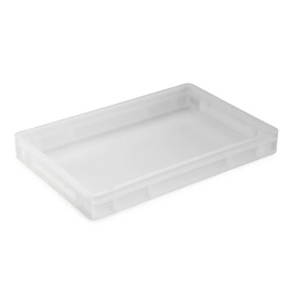 pizza bale box | stacking container white 14 ltr | 600 mm x 400 mm H 70 mm product photo  S