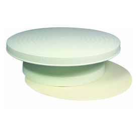 cake plate plastic white rotatable Ø 320 mm H 90 mm product photo
