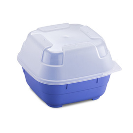 menu bowl set GOODBOWL Tiny XL reusable PP blue 550 ml | 5 bowls | 5 lids product photo