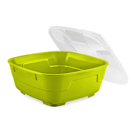 menu bowl set GOODBOWL Big reusable PP lime 1300 ml | 5 bowls | 5 lids product photo