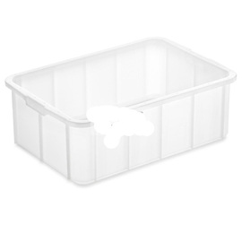 stackable container • white | 50 ltr | 830 mm x 530 mm H 200 mm product photo