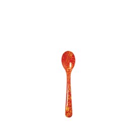 egg spoon melamine red yellow  L 120 mm product photo