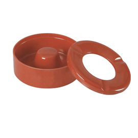 wind-proof ashtray melamine red Ø 100 mm H 43 mm product photo  S