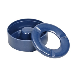 wind-proof ashtray melamine blue Ø 100 mm H 43 mm product photo  S