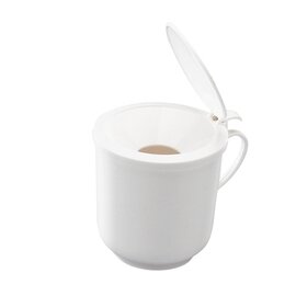 sputum mug 400 ml polypropylene white Ø 90 mm  H 90 mm product photo