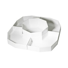 Presentation system 5 bowls plastic black 430 mm  x 430 mm product photo