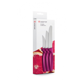 paring knife set CREATE COLLECTION 3-part pink product photo