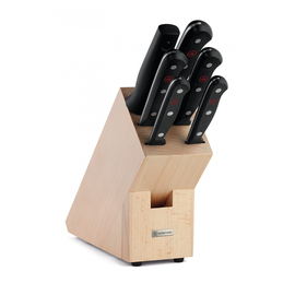 knife block GOURMET beech with 5 knives|1 sharpening steel product photo