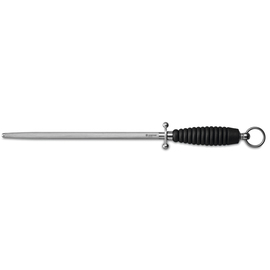 sharpening steel 290 mm plastic black round product photo