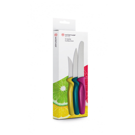 paring knife set CREATE COLLECTION yellow | petroleum | pink product photo