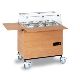 salad cart 0146 beechwood coloured 230 volts | GN container product photo