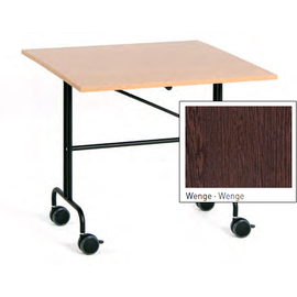 housekeeping cart wenge coloured angular | 800 mm x 800 mm H 740 mm product photo