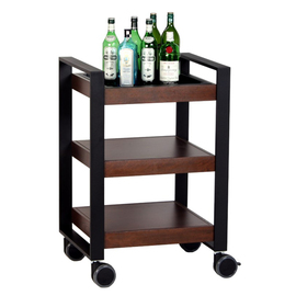 digestif carts wenge coloured | 3 shelves L 625 mm B 535 mm H 940 mm product photo