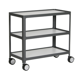 serving trolley black | grey | 3 shelves L 900 mm B 450 mm H 840 mm product photo