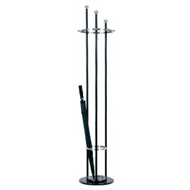 clothes rack with umbrella holder stainless steel steel powder-coated in part  Ø 350 mm  H 1850 mm product photo