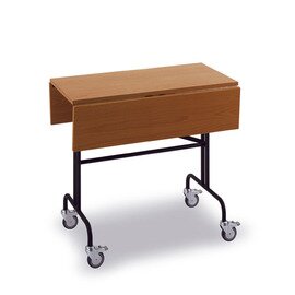 housekeeping cart beechwood coloured angular | 800 mm x 800 mm H 740 mm product photo  S