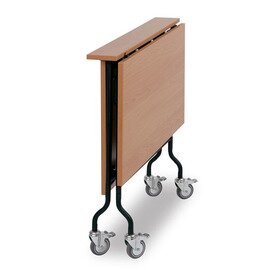 folding table beechwood coloured  | 1 shelf  L 900 mm  B 575 mm  H 810 mm product photo