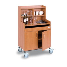 cutlery cabinet cherry wood coloured 2 wing doors product photo