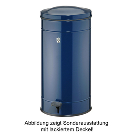 waste container LINE 500 60 ltr steel sheet sapphire blue with pedal Ø 340 mm  H 670 mm product photo  S