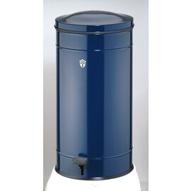 waste container LINE 500 60 ltr steel sheet sapphire blue with pedal Ø 340 mm  H 670 mm product photo