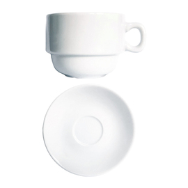 espresso cup 80 ml porcelain white with saucer Ø with handle 85 mm product photo