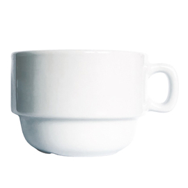 coffee cup 170 ml porcelain white Ø with handle 95 mm product photo