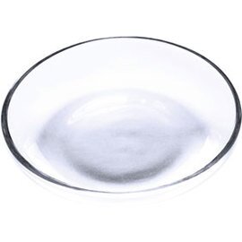 Glass shelf low, ASTORIA TRANSPARENT, Ø 17 cm, height 2,8 cm, weight 393gr. product photo