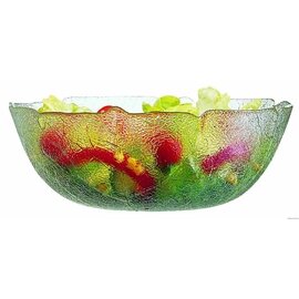 salad bowl ASPEN 3450 ml tempered glass with relief  Ø 270 mm  H 100 mm product photo
