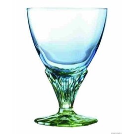 sundae bowl BAHIA 350 ml glass green blue with relief  Ø 101 mm  H 142 mm product photo