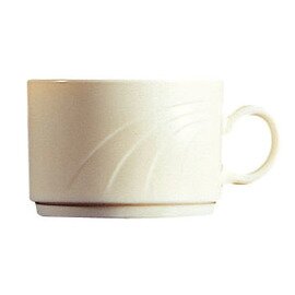 Upper cup, Cypress, ivory, uni, stackable, capacity 22 cl, Ø without Hkl. 85 mm, Ø with Hkl. 112 mm, height 63 mm, weight 185 g product photo