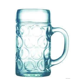 beer mug ISAR 126.5 cl with relief with mark; 1.0 ltr with handle product photo