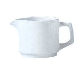 Clearance | milk jug Restaurant white Uni, stackable, 14 cl, Ø without handle 68 mm, Ø with handle 110 mm, height 67 mm, weight 175 g product photo